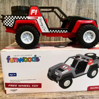 Funwoods Free Wheels Army Jeep (Red) - G.I.Joe Vamp Jeep 1982 Modern Variant